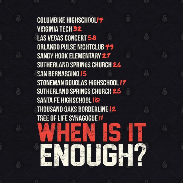 When Is It Enough Shirt Updated by RememberThem